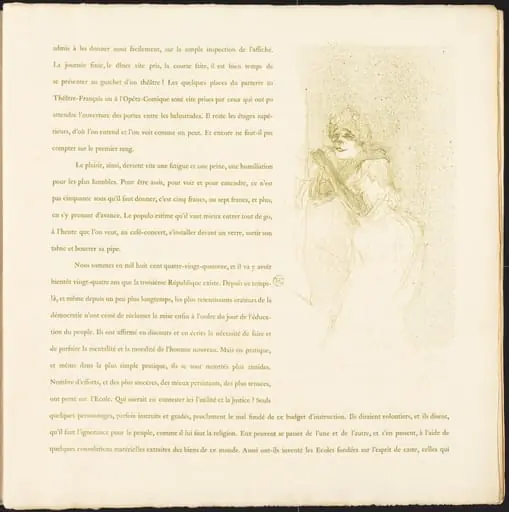 Yvette Guilbert, by Henri de Toulouse-Lautrec