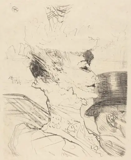 Yvette Guilbert?, by Henri de Toulouse-Lautrec