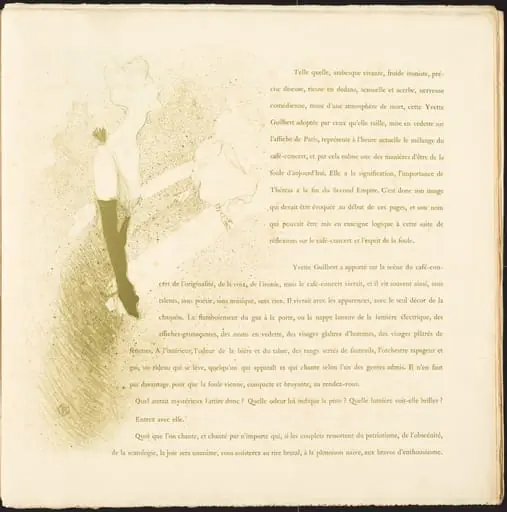 Yvette Guilbert, by Henri de Toulouse-Lautrec