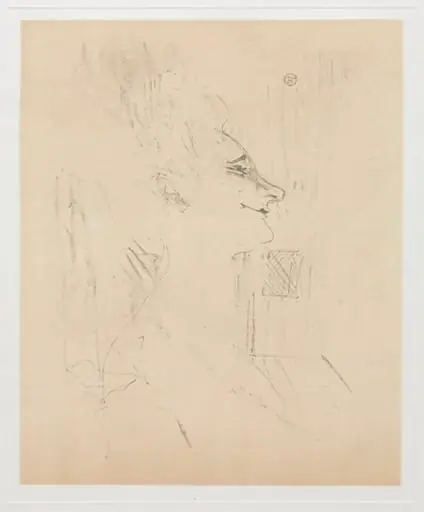 Yvette Guilbert Intoxicated, by Henri de Toulouse-Lautrec