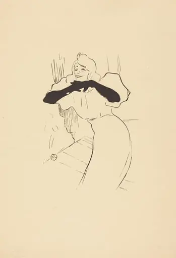 Yvette Guilbert: Linger, Longer, Loo, by Henri de Toulouse-Lautrec