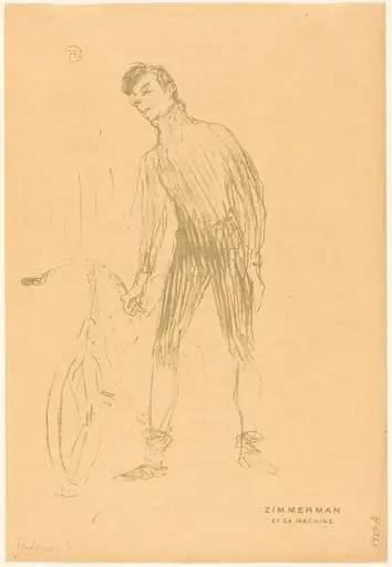 Zimmerman et sa machine (Zimmerman and His Machine), by Henri de Toulouse-Lautrec