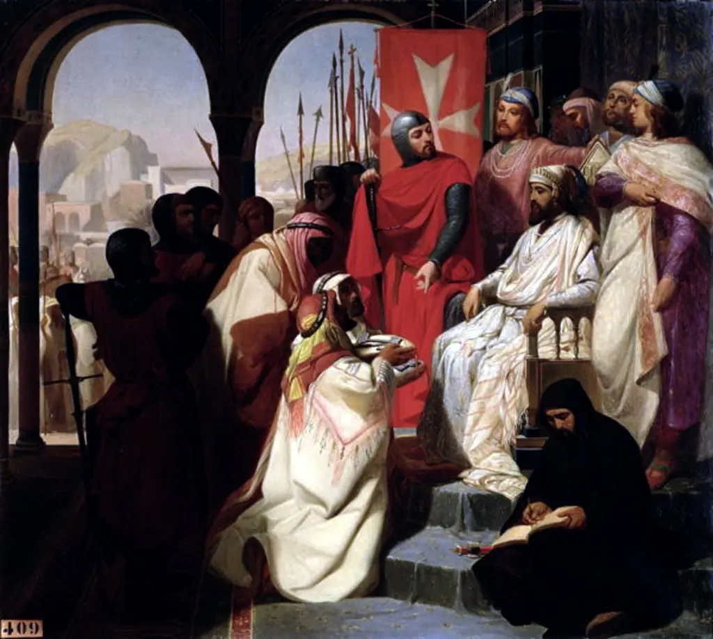 Knights of the Order of St. John of Jerusalem Restoring Religion in Armenia in 1347, by Henri Delaborde
