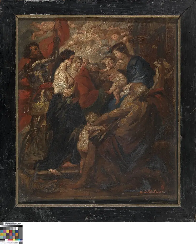 Madonna omringd door heiligen