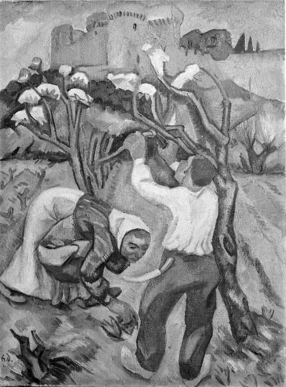 Peasant Cutting Back a Tree in Bloom, by Henri Doucet