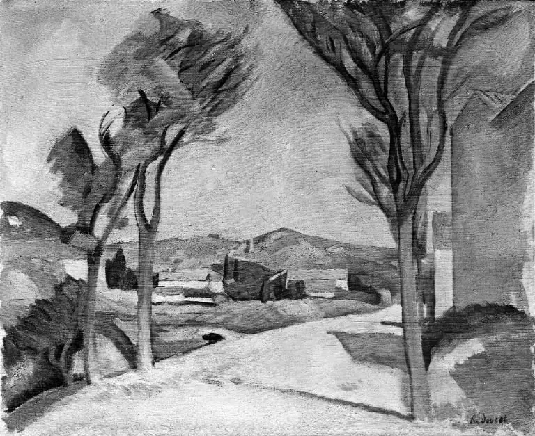 Road near Villeneuve-les-Avignon, by Henri Doucet