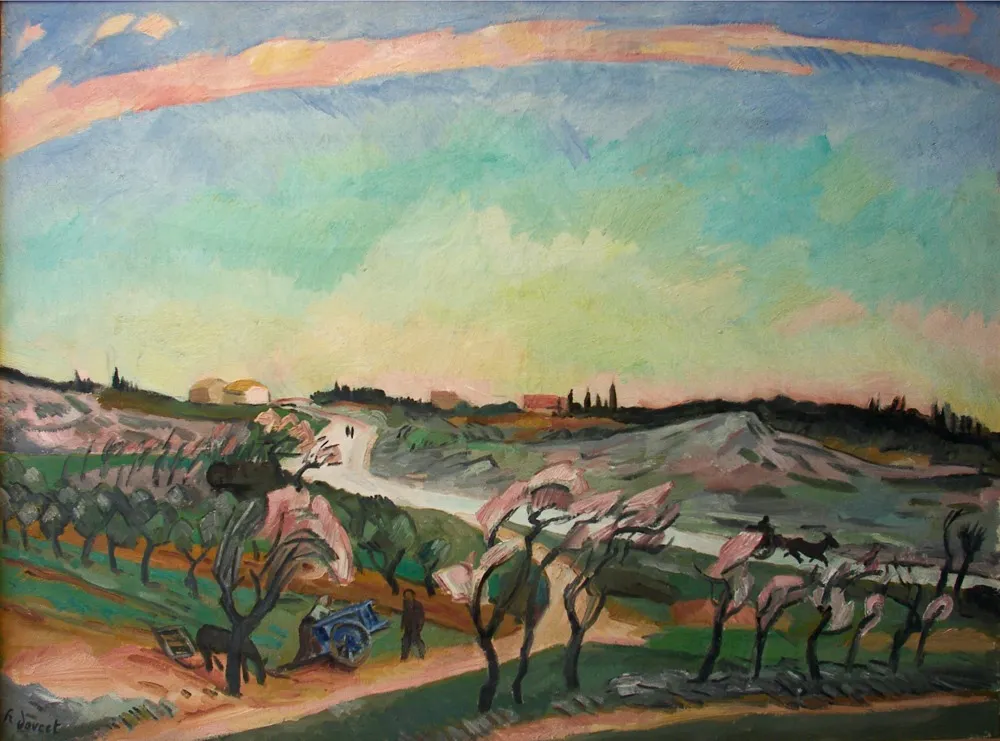 The Road to Nimes, by Henri Doucet, oil, 1913