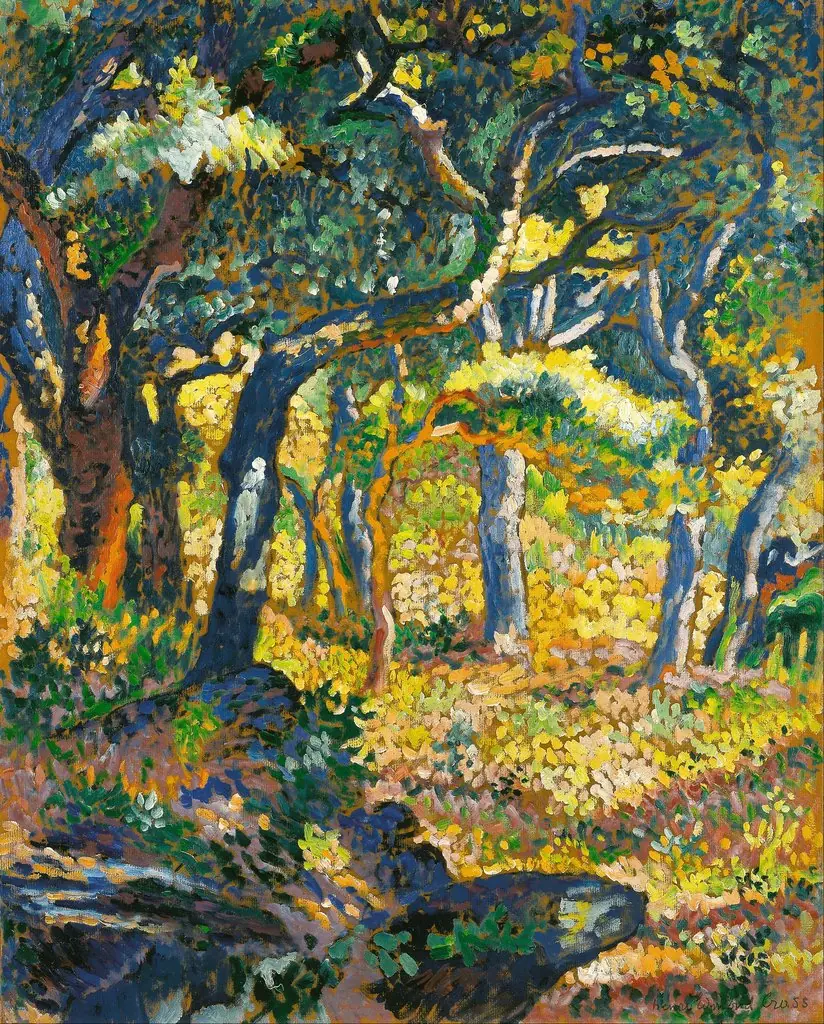 Une clairière en Provence (Étude), by Henri Edmond Cross