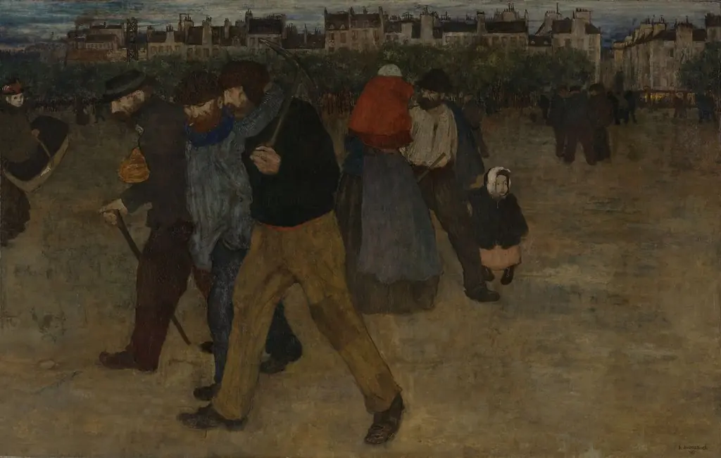 Returning from Work at Sunset, by Henri Evenepoel