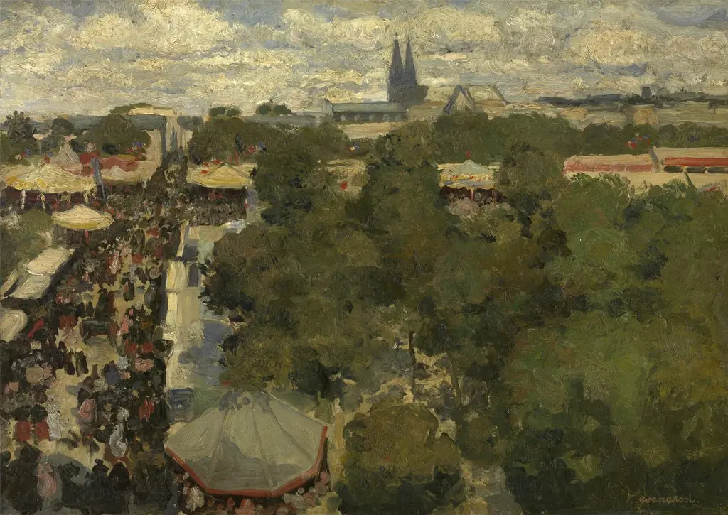 Sunday Fair at Les Invalides, by Henri Evenepoel