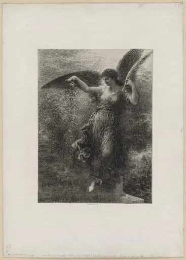 À Eugene Delacroix, by Henri Fantin-Latour