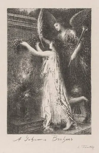 À Johannes Brahms, by Henri Fantin-Latour