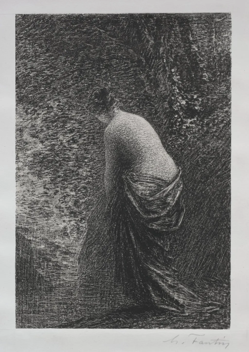 Bather Standing, by Henri Fantin-Latour, 1879