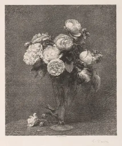 Bouquet of Roses, by Henri Fantin-Latour