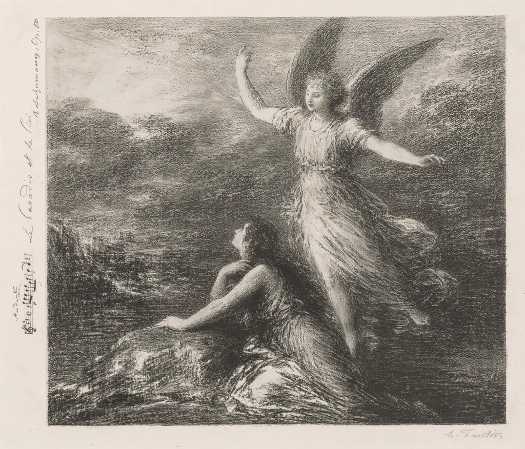 Debut from Paradise and the Peri (Second Plate), by Henri Fantin-Latour, 1894