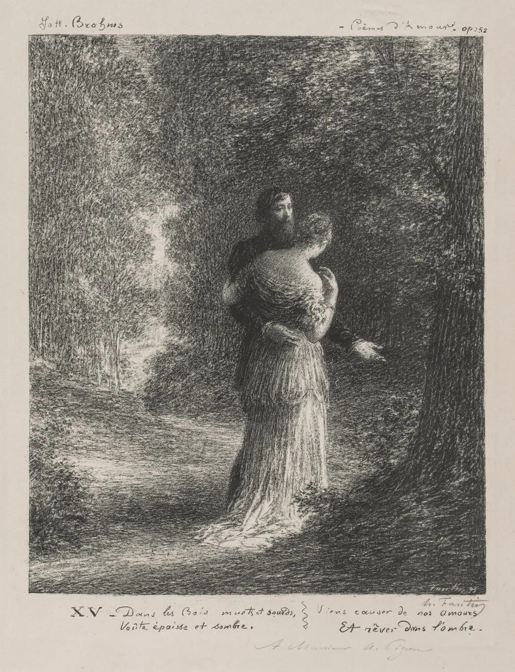Love Poems (Third Plate), by Henri Fantin-Latour, 1893