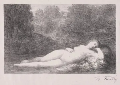 Lying in the Water, by Henri Fantin-Latour