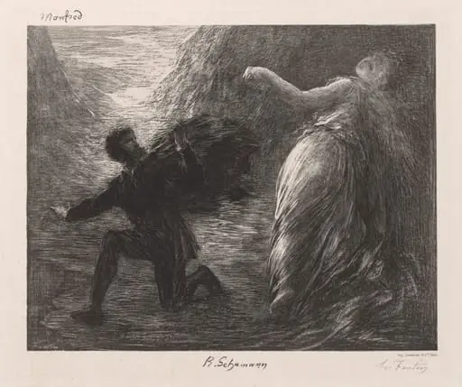 Manfred and Astarté, by Henri Fantin-Latour
