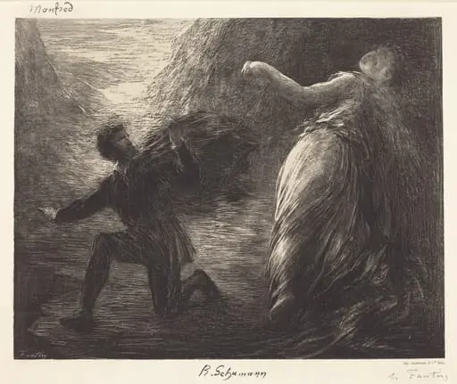 Manfred and Astarte (1st plate), by Henri Fantin-Latour