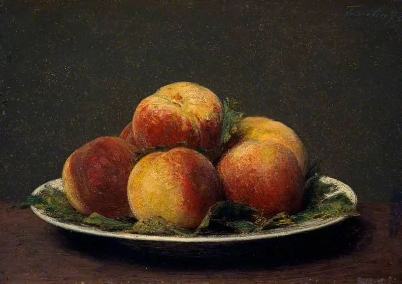 Peaches on a Dish, by Henri Fantin-Latour