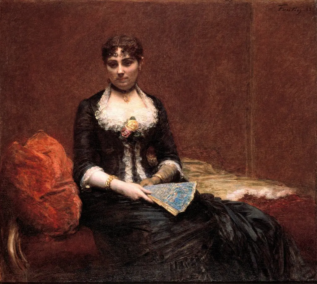 Portrait of Madame Léon Maître (Portrait de Madame Léon Maître), by Henri Fantin-Latour