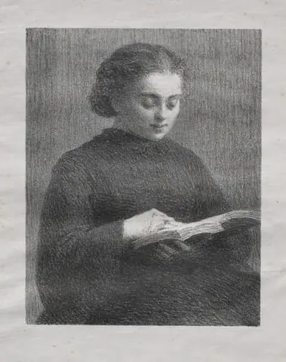 Reading:  Portrait of the Artist's Sister, by Henri Fantin-Latour