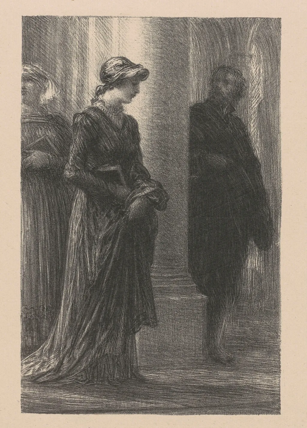 Richard Wagner and His Genius from Scenes of Rheingold, by Henri Fantin-Latour, ink, 1889