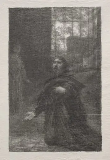Rienzi, Act V: Rienzi’s Prayer, by Henri Fantin-Latour