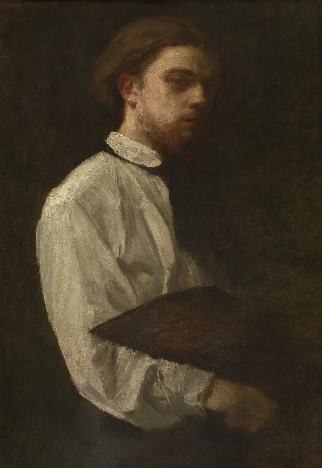 Self Portrait, by Henri Fantin-Latour, oil, 1858