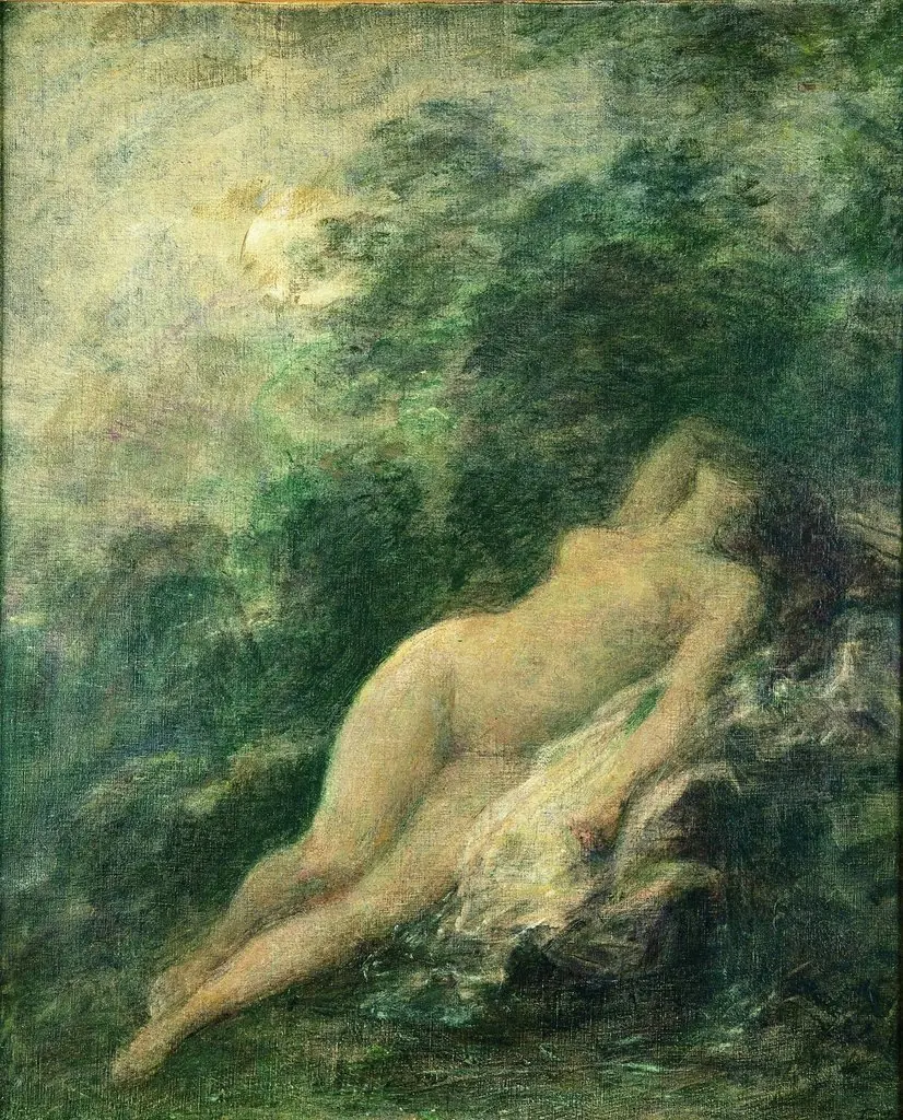 Sommeil de Diane (La nuit) (El sueño de Diana), by Henri Fantin-Latour