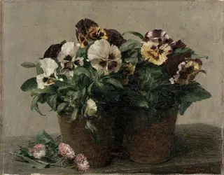 Still Life: Pansies and Daisies, by Henri Fantin-Latour, 1890