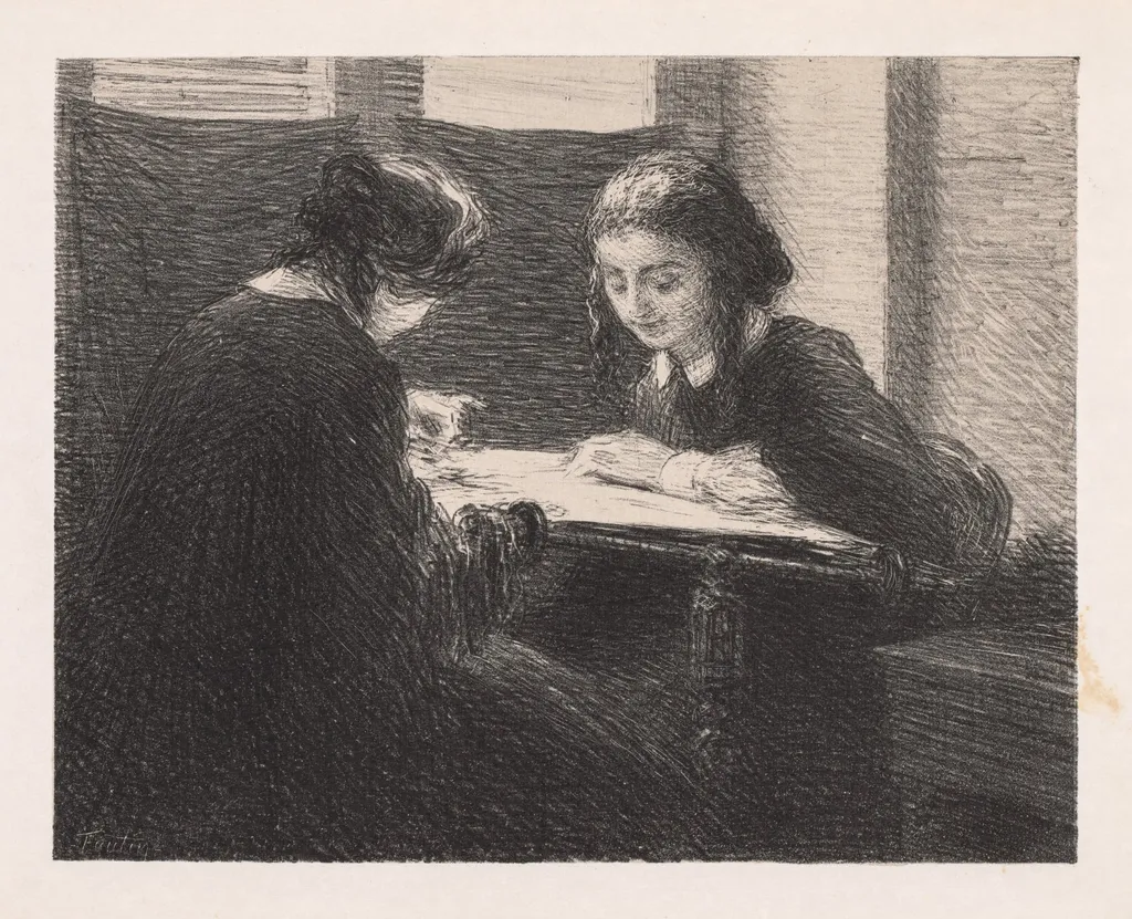 The Embroideres (Les Brodeuses),, by Henri Fantin-Latour, 1898