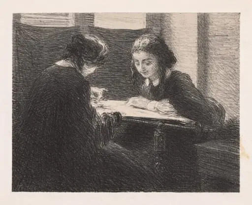 The Embroideres (Les Brodeuses),, by Henri Fantin-Latour