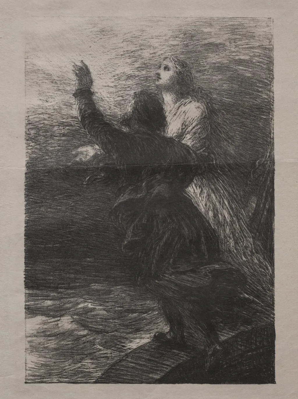 The Flying Dutchman: Act III, The Ecstasy of Senta and the Dutchman, by Henri Fantin-Latour, 1886