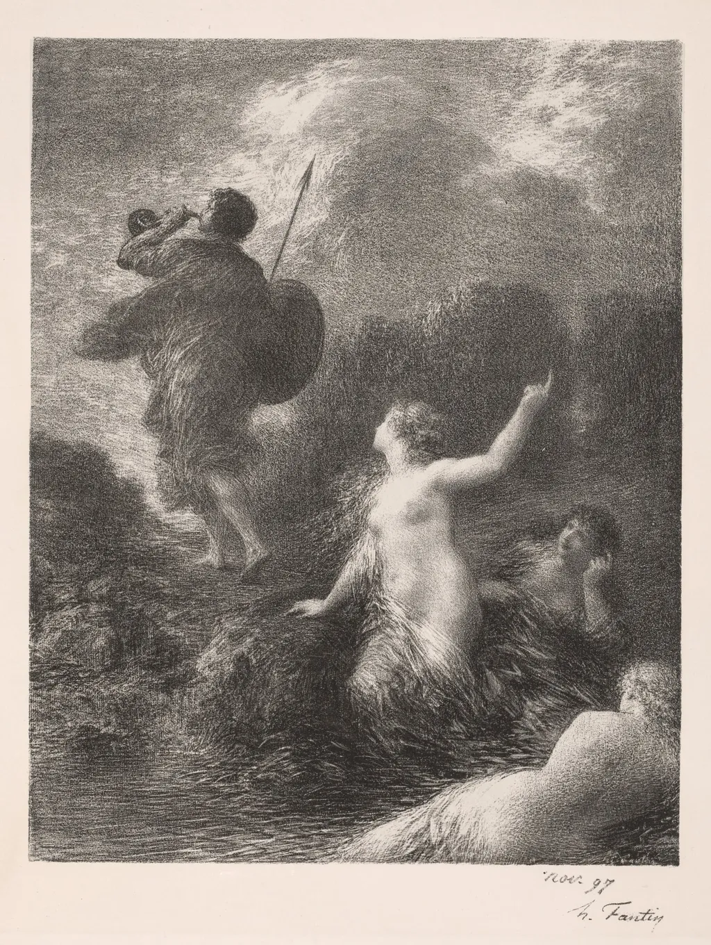 Twilight of the Gods: Siegfried and the Rhine Maidens, by Henri Fantin-Latour, 1897