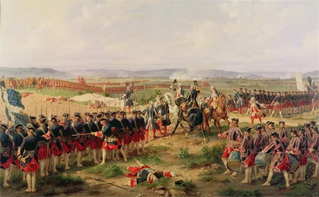 The Battle of Fontenoy, 1745: The French and the Allies Confronting Each Other, by Henri Félix Emmanuel Philippoteaux
