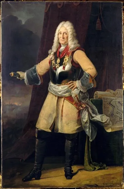 Claude François Bidal d'Asfeld (1665-1743), marquis d'Asfeld, maréchal de France en 1734, by Henri Frédéric Schopin, oil, 1835