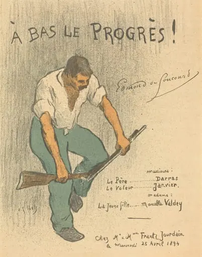 A Bas Le Progrès!, by Henri-Gabriel Ibels