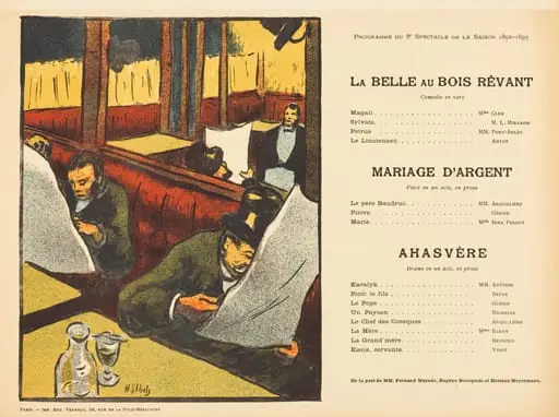 La Belle au bois rêvant; Mariage d'argent; Ahasvère, by Henri-Gabriel Ibels