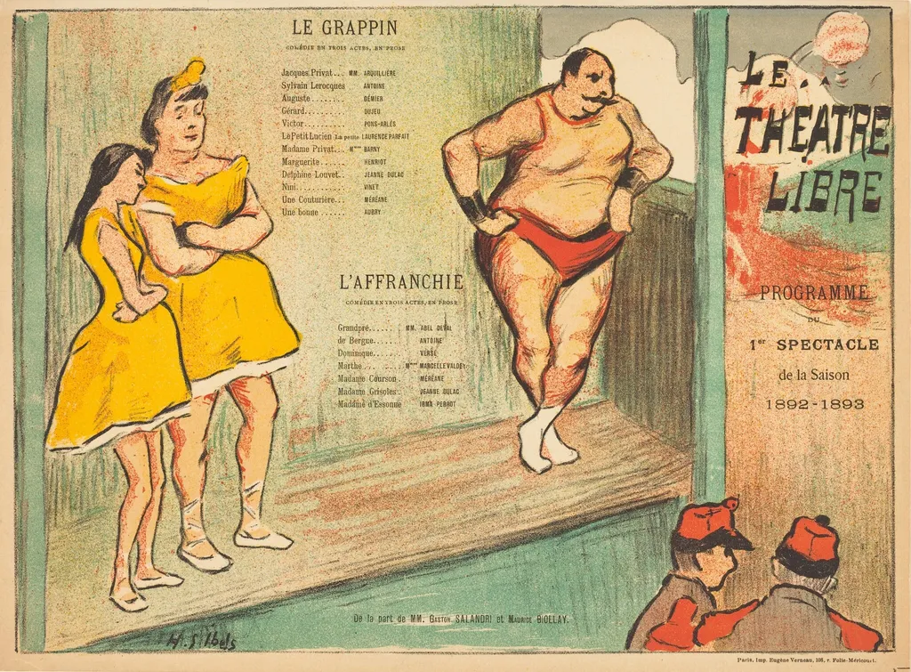 Le Grappin; L'Affranchie, by Henri-Gabriel Ibels, ink, 1892