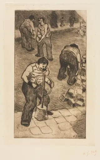 The Street Pavers, by Henri-Gabriel Ibels