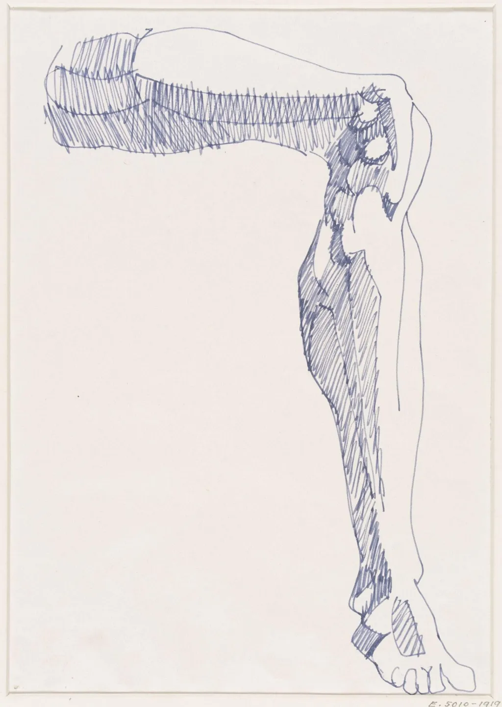 Leg of a man, by Henri Gaudier-Brzeska, 1913
