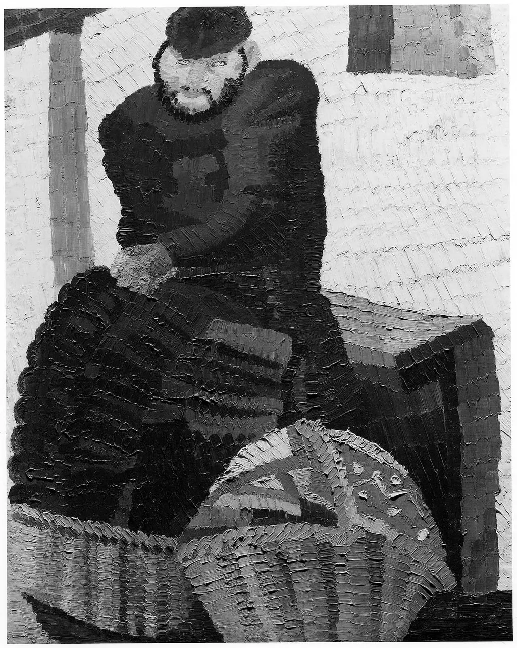 Portrait of a Whitechapel Jew, by Henri Gaudier-Brzeska, oil, 1915