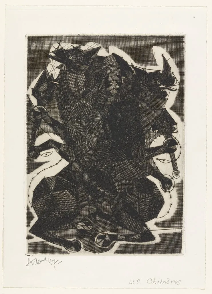 Untitled, by Henri Georges Adam, ink, 1947