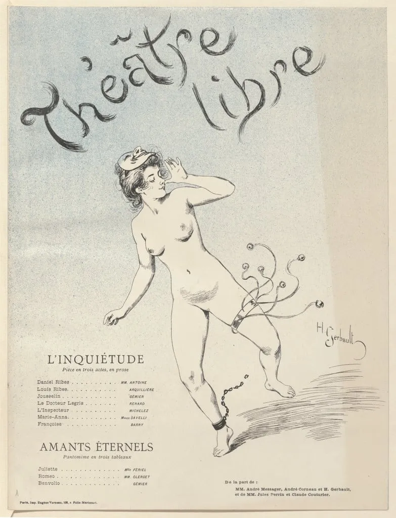 Untitled, by Henri Gerbault, ink, 1893