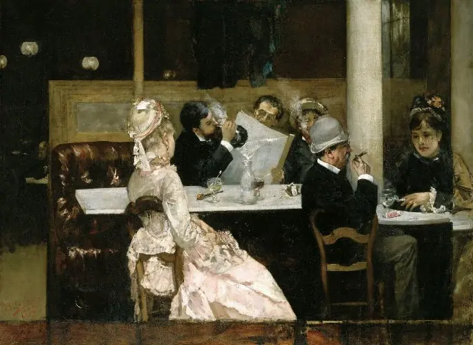 Café Scene in Paris, by Henri Gervex