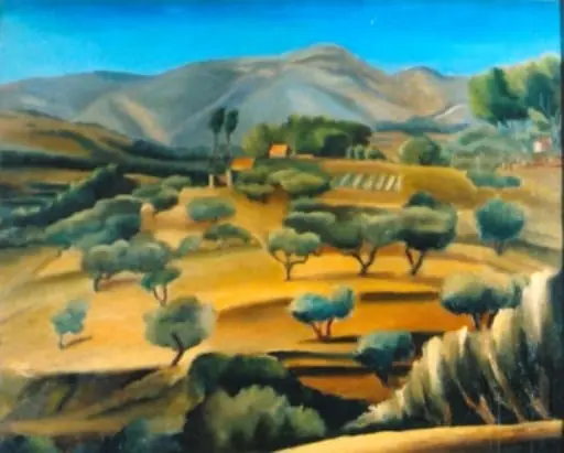Grădina cu măslini, by Henri H. Catargi, 1925