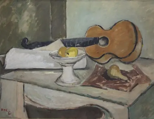 Natură statică cu chitară, by Henri H. Catargi