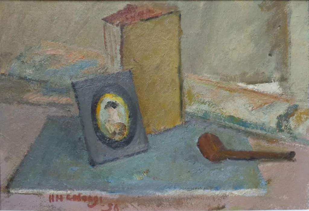 Natură statică cu pipă, by Henri H. Catargi, 1944