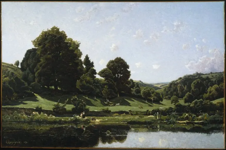 A Meadow in the Bourbonnais, Morning, by Henri Harpignies